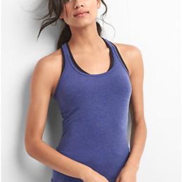 Gap fit breathe racerback tank top in pinkish…coral/peach - Picture 6 of 7